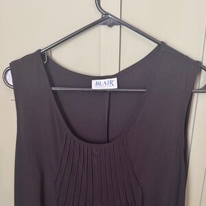 Blair Charcoal Sleeveless Blouse